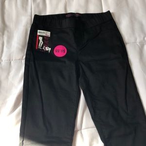 black jegging dress pants